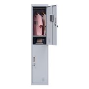 Standard Lock 2-Door Vertical Locker for Office Gym Shed School Home Storage