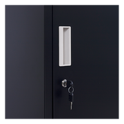 Standard Lock 2-Door Vertical Locker for Office Gym Shed School Home Storage