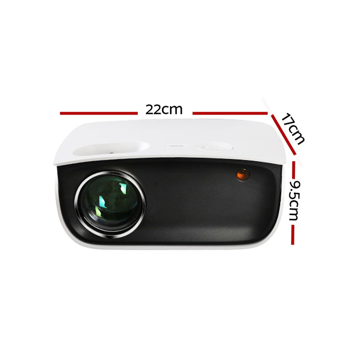 Devanti Mini Video Projector Wifi USB HDMI Portable 2000 Lumens HD 1080P