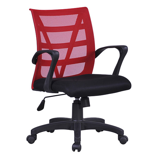 Rapidline Vienna Mesh Back Computer Office Chair Red