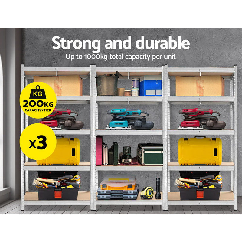 Giants Warehouse Shelving Rack Racking Garage Metal Storage Shelves
