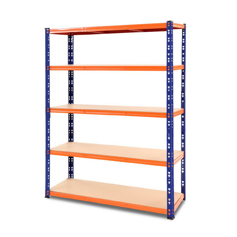 Giantz 1.8M Warehouse Racking Shelving Storage Shelf Garage Shelves Rack Steel Orange & Blue
