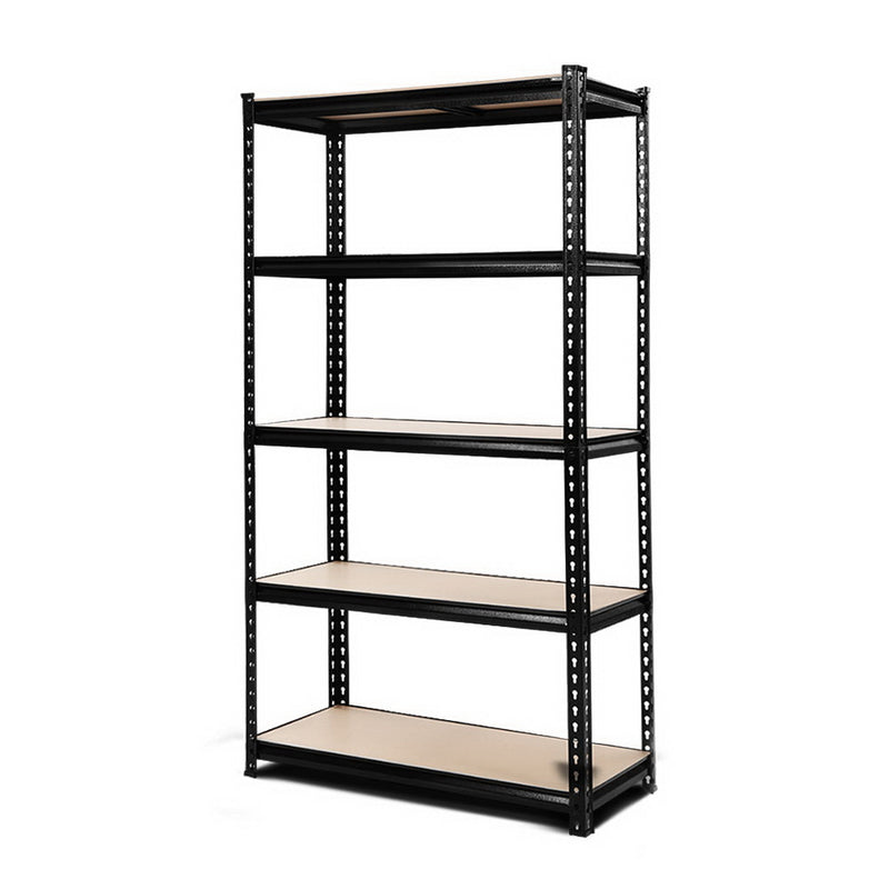 Giants Warehouse Shelving Rack Racking Garage Metal Storage Shelves 1.5 M Single Black