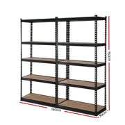 5 Shelves Steel Warehouse Shelving Racking Garage Storage Rack