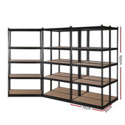 5 Shelves Steel Warehouse Shelving Racking Garage Storage Rack