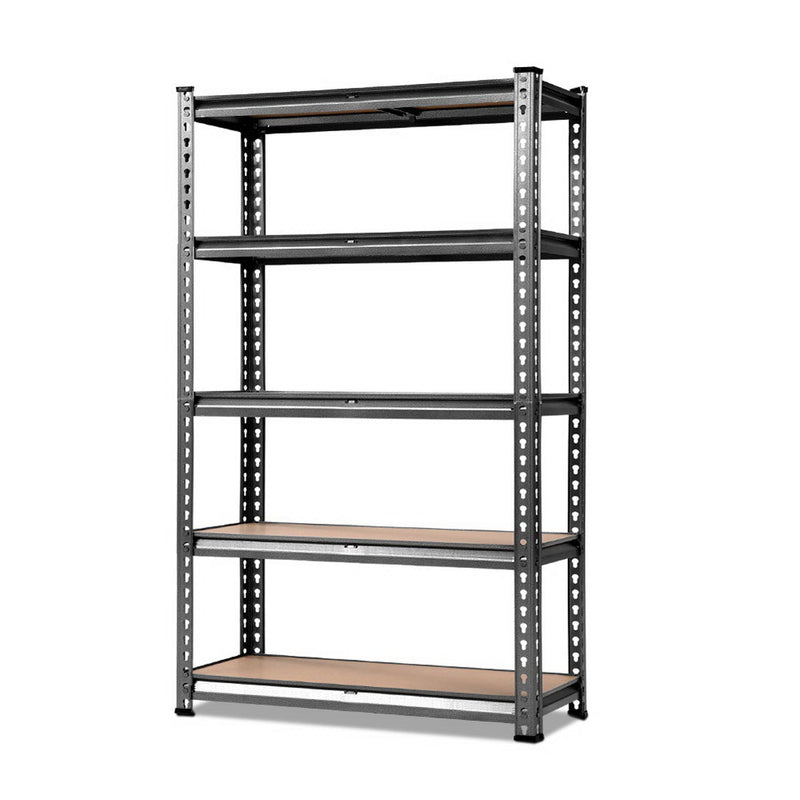 Giants Warehouse Shelving Rack Racking Garage Metal Storage Shelves 1.5 M Single Charcoal