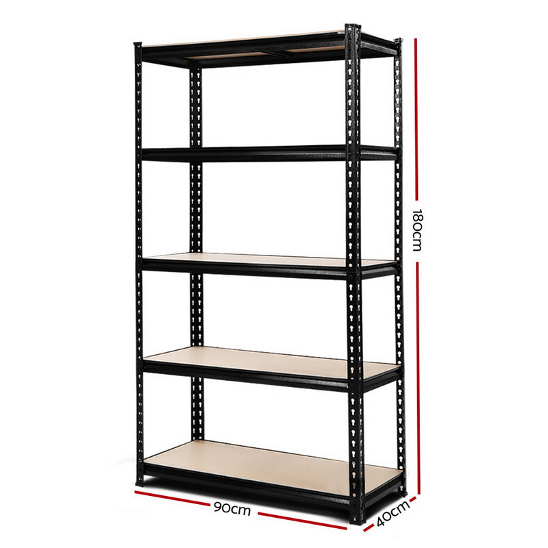 5 Shelves Steel Warehouse Shelving Racking Garage Storage Rack
