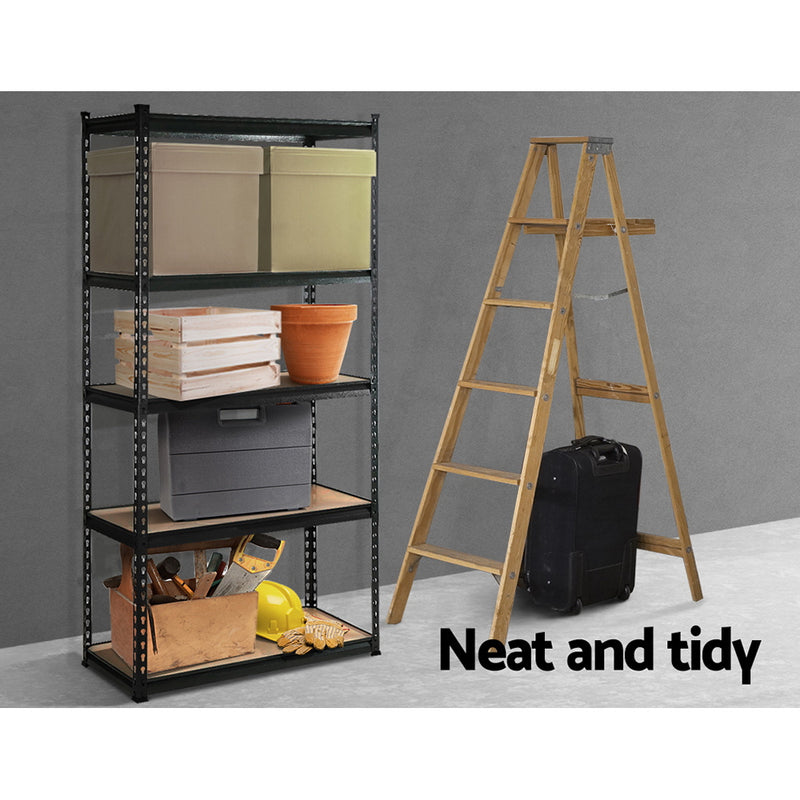 5 Shelves Steel Warehouse Shelving Racking Garage Storage Rack