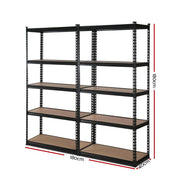 5 Shelves Steel Warehouse Shelving Racking Garage Storage Rack