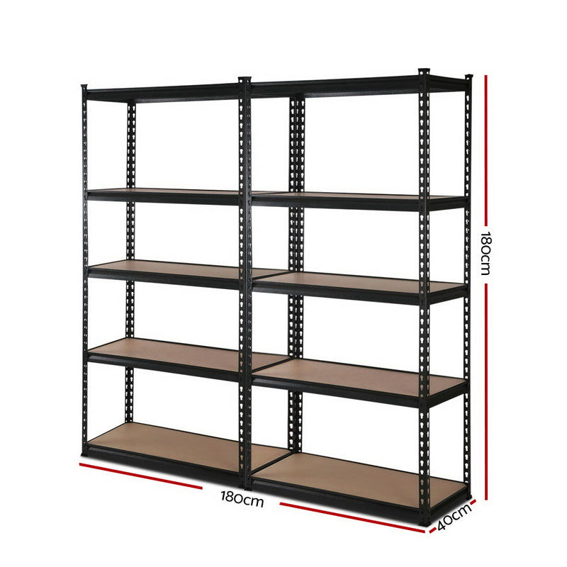 5 Shelves Steel Warehouse Shelving Racking Garage Storage Rack