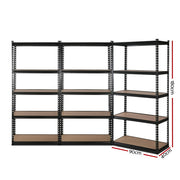 5 Shelves Steel Warehouse Shelving Racking Garage Storage Rack