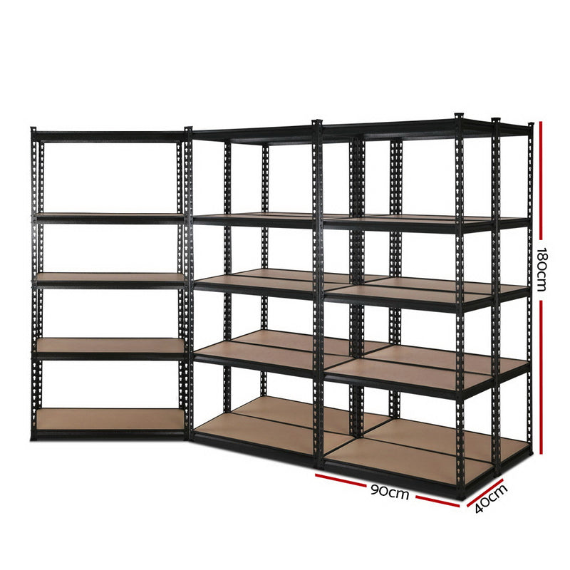 5 Shelves Steel Warehouse Shelving Racking Garage Storage Rack