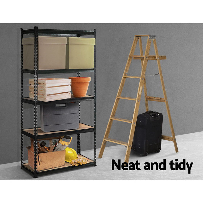 5 Shelves Steel Warehouse Shelving Racking Garage Storage Rack