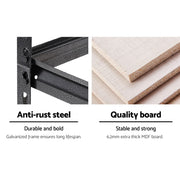 5 Shelves Steel Warehouse Shelving Racking Garage Storage Rack