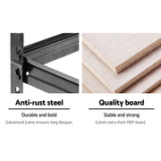 5 Shelves Steel Warehouse Shelving Racking Garage Storage Rack