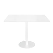 Rapidline Square Meeting Table 900mmD x 755mmH White Stain Natural White