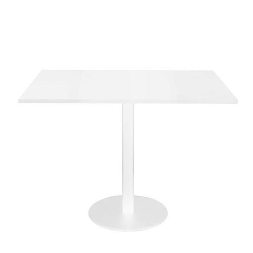 Rapidline Square Meeting Table 900mmD x 755mmH White Stain Natural White