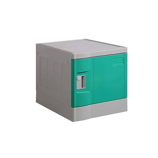 Steelco Single Door ABS Plastic Locker Sixth Height Green