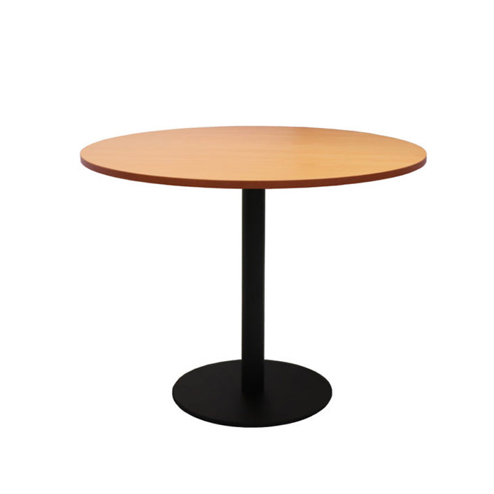 Rapidline Disc Base Round Table Black Beech