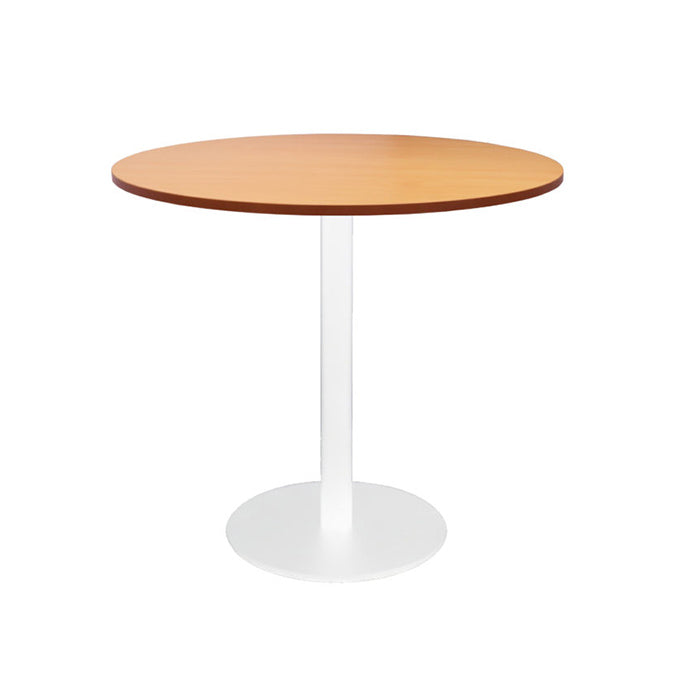 Rapidline Disc Base Round Table White Beech