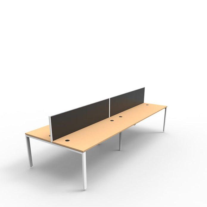 Infinity Profile Leg Double Sided Workstations with Screens
