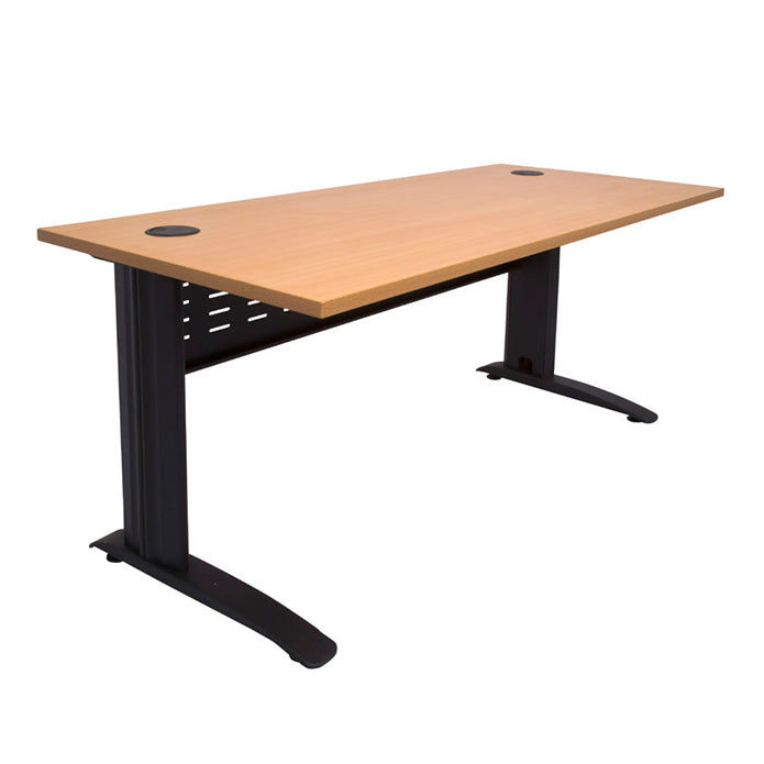 Rapidline Span Computer Desk – Beech Tops Black