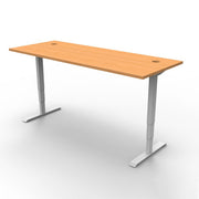 Rapidline Boost Electric Height Adjustable Sit Stand Office Computer Desk Beech White