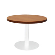 Rapidline Disc Base Coffee Table 600mmD x 425mmH White Cherry