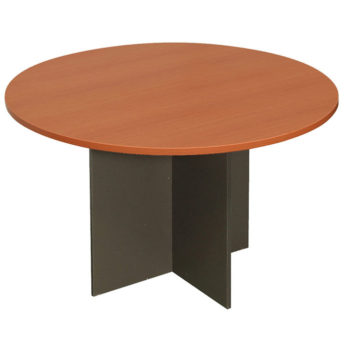 Rapidline Round Meeting Table Cherry