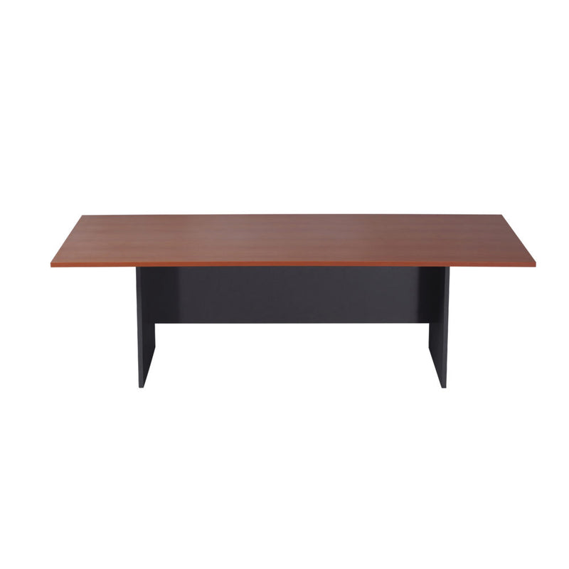 Rapidline Manager Boardroom Table with Ironstone Base Cherry