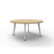 Rapidline Eternity Coffee Table T900 (Oval) Natural Oak White Satin