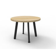 Rapidline Eternity Coffee Table T600 (Round) Natural Oak Black Satin