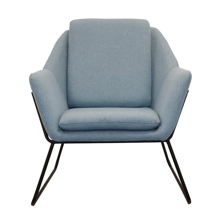Rapidline Lounge Arm Reception or Visitor Chair With Fabric Upholstrey