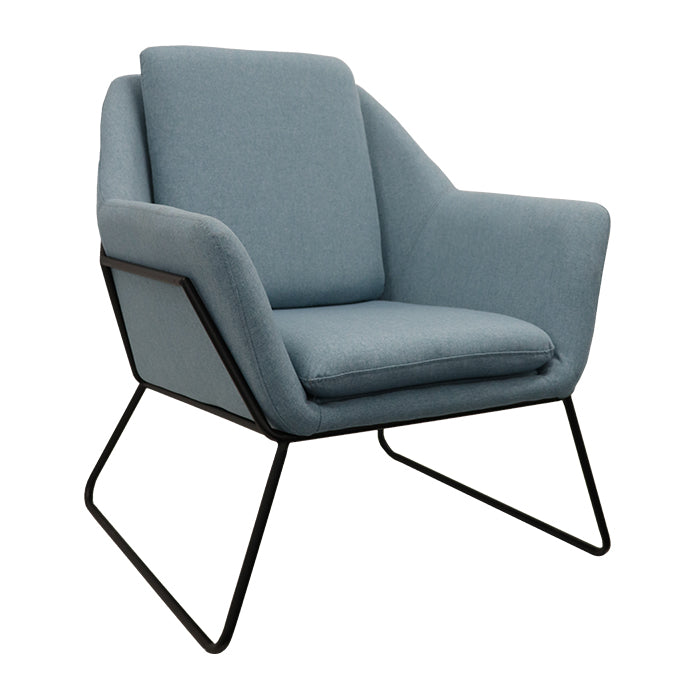 Rapidline Lounge Arm Reception or Visitor Chair With Fabric Upholstrey