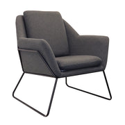 Rapidline Lounge Arm Reception or Visitor Chair With Fabric Upholstrey