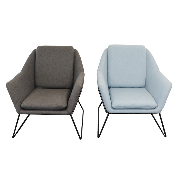 Rapidline Lounge Arm Reception or Visitor Chair With Fabric Upholstrey