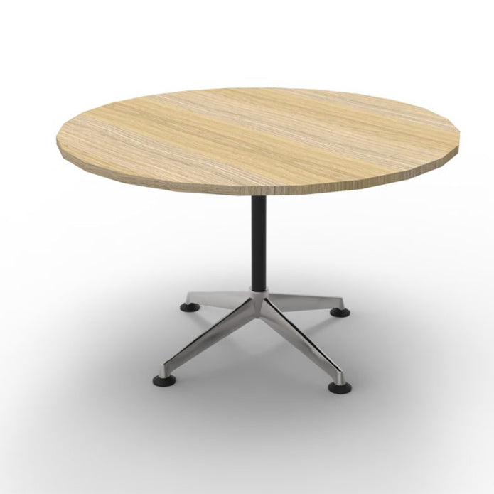 Rapidline Typhoon Round Meeting Table Natural Oak