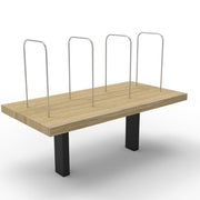 Rapidline Desk Mounted Shelf Natural Oak