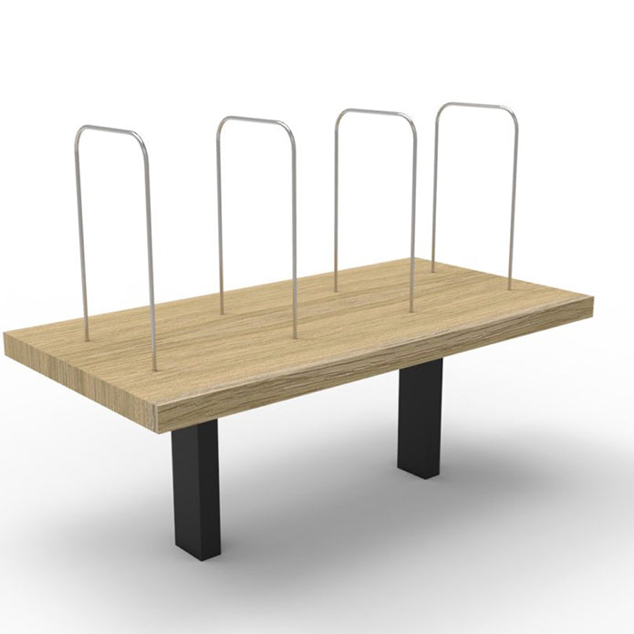 Rapidline Desk Mounted Shelf Natural Oak