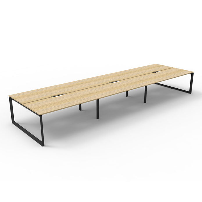 Rapidline Deluxe Loop Leg Double No Screen Natural Oak Black