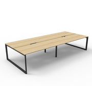 Rapidline Deluxe Loop Leg Double No Screen Natural Oak Black