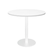 Rapidline Disc Base Round Table White Natural White