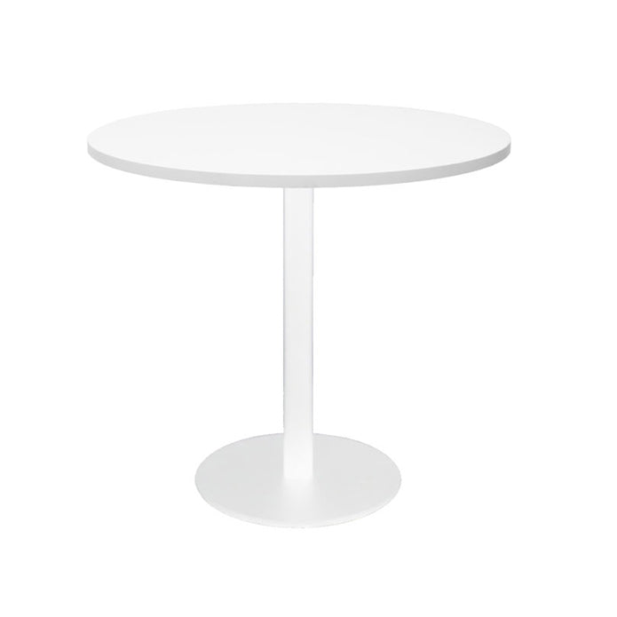 Rapidline Disc Base Round Table White Natural White