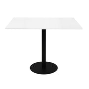 Rapidline Square Meeting Table 900mmD x 755mmH Black Natural White