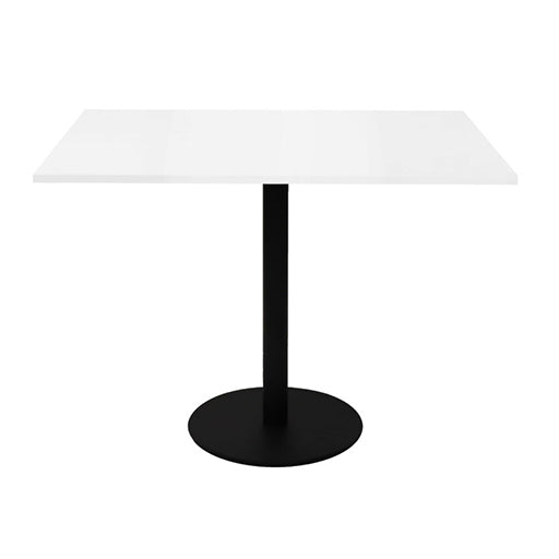 Rapidline Square Meeting Table 900mmD x 755mmH Black Natural White