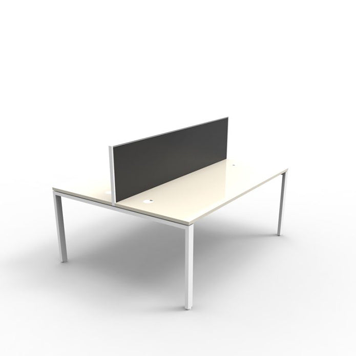 Infinity Profile Leg Double Sided Workstations with Screens