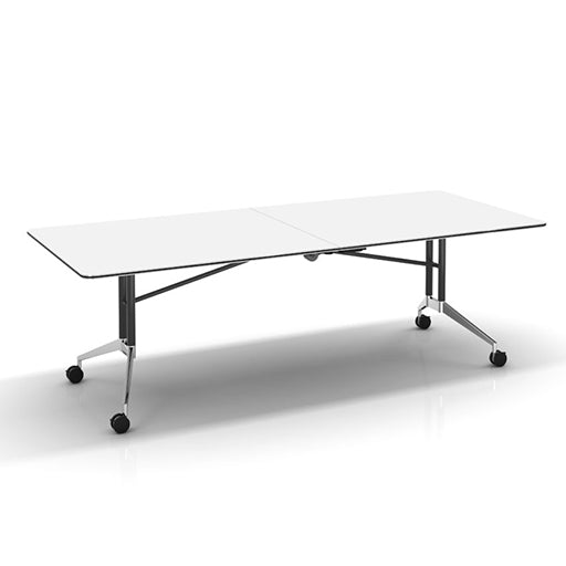 Rapidline Edge Folding Boardroom Table Natural White